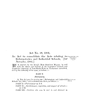 Reformatory and Industrial Schools Act 1901
